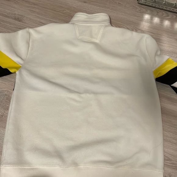 Calvin Klein Men’s Quarter Zip White Fleece Sweater Size L - Picture 5 of 5